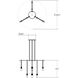 Suspenders LED 24 inch Satin Black Pendant Ceiling Light