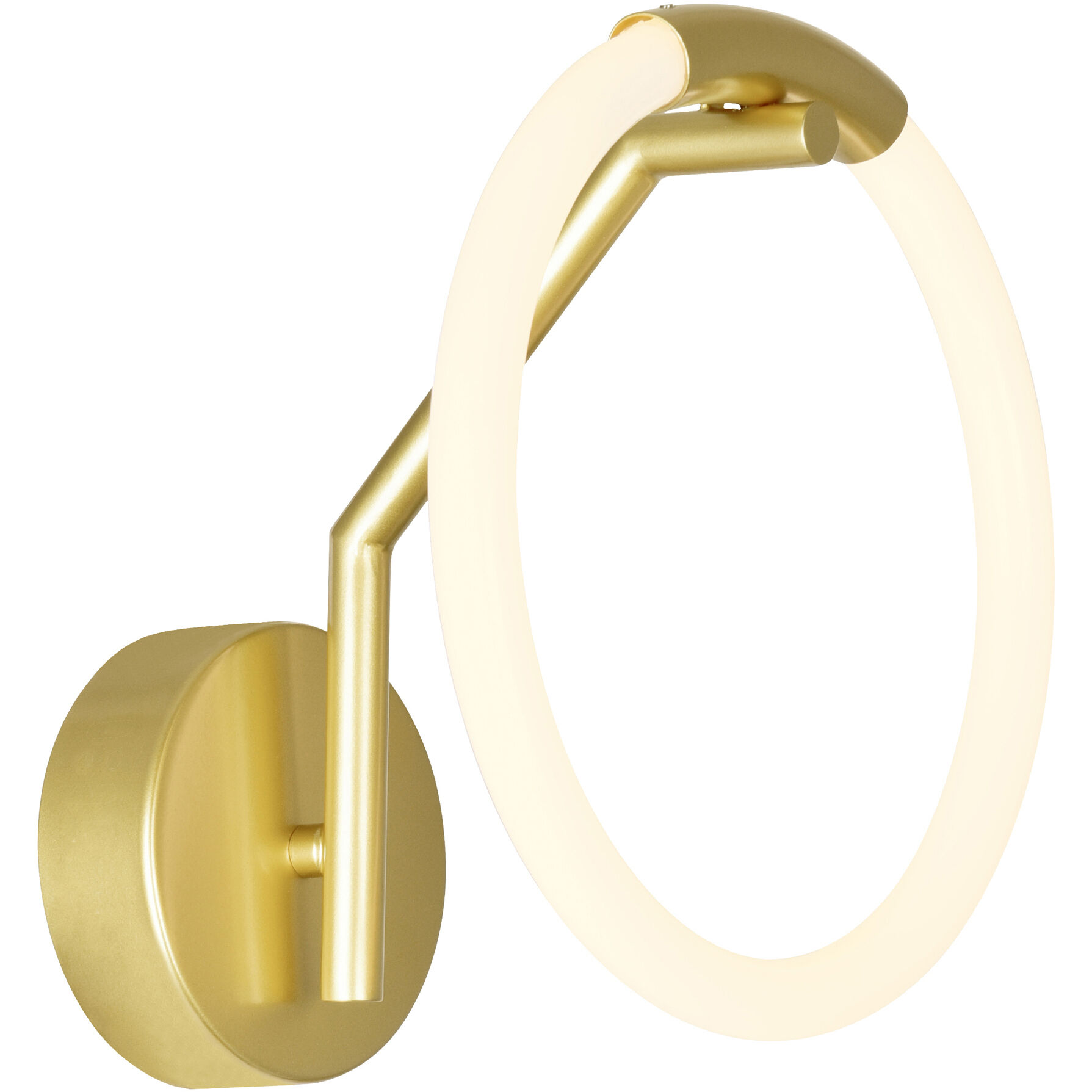Hoops LED 7 inch Satin Gold Wall Sconce Wall Light