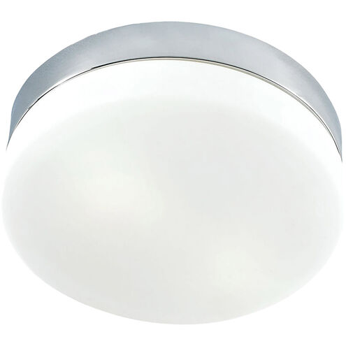 Delano 2 Light 9 inch Silver with White Flush Mount Ceiling Light