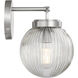 Drew & Jonathan Preston 1 Light 8.25 inch Brushed Nickel Bath Vanity Wall Light
