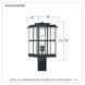 Mulligan 1 Light 13.75 inch Matte Black Outdoor Post Lantern