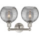 Edison Athens Deco Swirl 2 Light 17 inch Satin Nickel Bath Vanity Light Wall Light