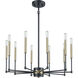 Livingston 10 Light 29 inch Matte Black Chandelier Ceiling Light