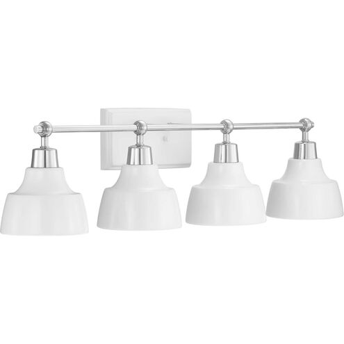 Paradise Beach 4 Light 33 inch Polished Chrome Bath Vanity Wall Light