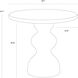 Raul 34 X 30 inch Marble Look / Sage Outdoor Bistro Table