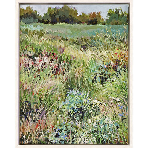 Afternoon / Midday Green and Multi and Pink and Yellow Canvas
