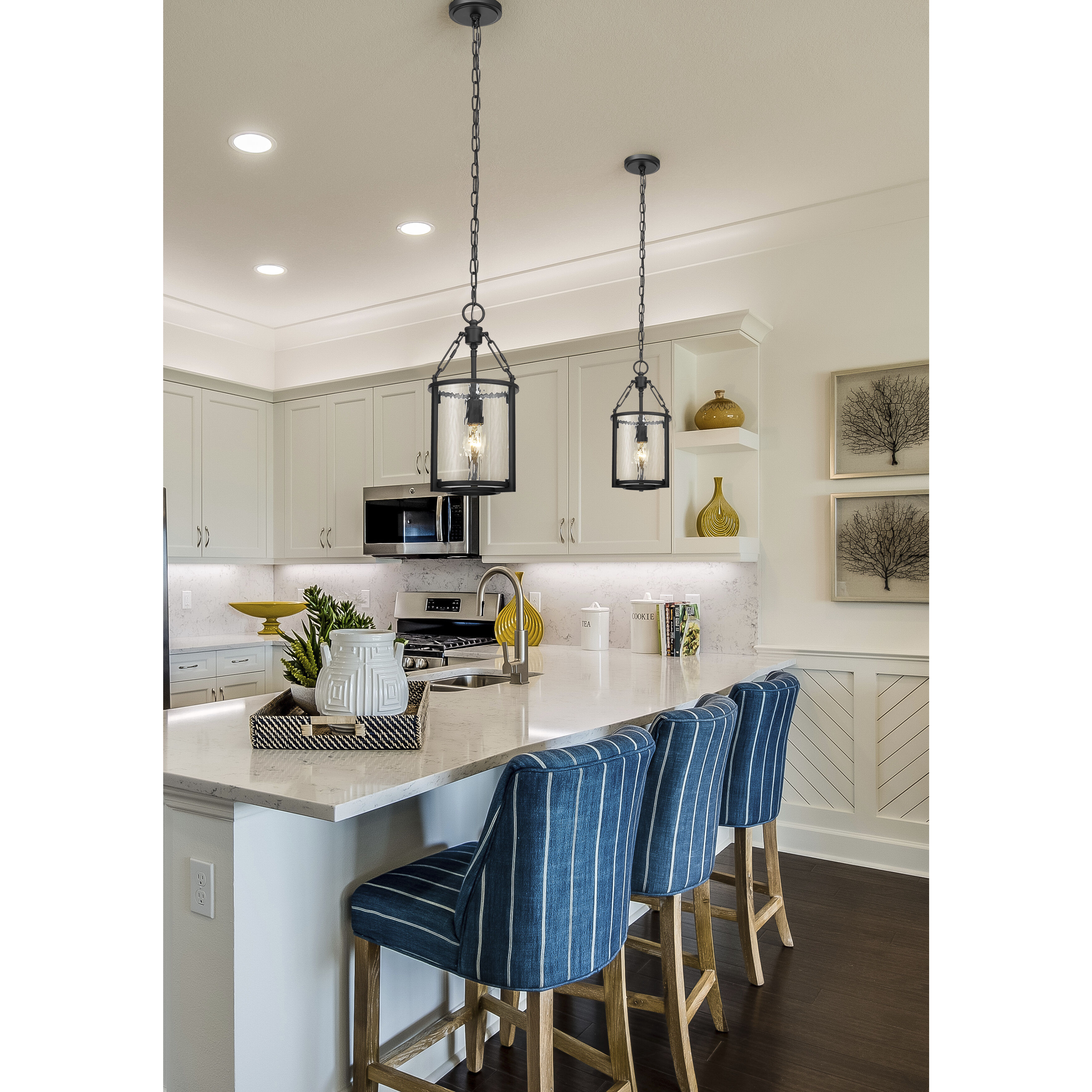 Barrington 1 Light 8.25 inch Matte Black Pendant Ceiling Light