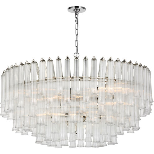 Julie Neill Lorelei LED 40 inch Polished Nickel Chandelier Ceiling Light, Large