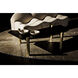 Tabu 70 X 33 inch Ebony Walnut and Antique Brass Coffee Table