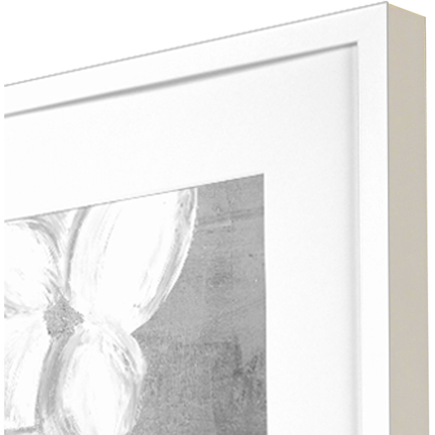 Spring Cascade Spring Tumble White and Gray and Metallic Framed Art, The Studio