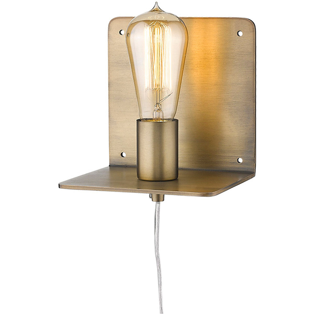 Arris 1 Light 5 inch Aged Brass Sconce Wall Light
