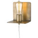 Arris 1 Light 5 inch Aged Brass Sconce Wall Light