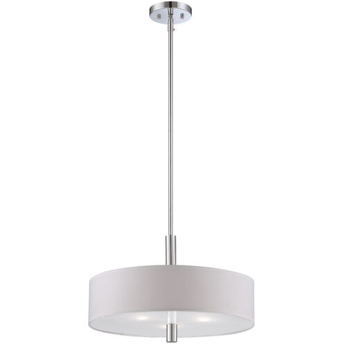 Cordova 3 Light 18 inch Chrome Pendant Ceiling Light