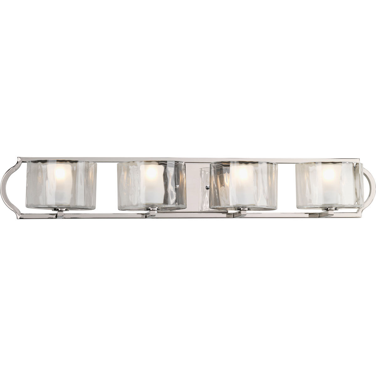 Caress 4 Light 34.44 inch Polished Nickel Bath Vanity Wall Light