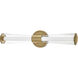 Elin LED 23 inch Lacquered Brass Vanity Light Wall Light, Vertical