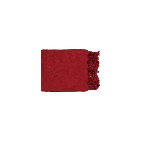 Donna 60 X 50 inch Red Throw, Rectangle