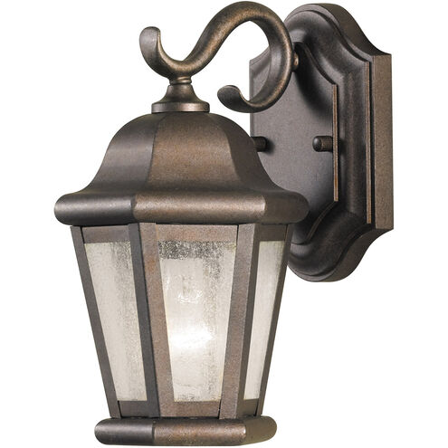 Martinsville 1 Light 10.75 inch Corinthian Bronze Outdoor Wall Lantern, Small