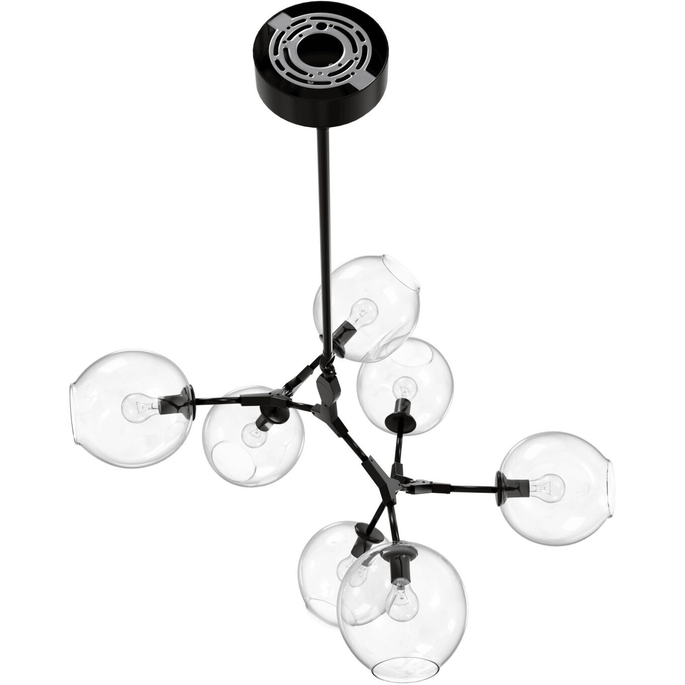 Fairfax Ave. 7 Light 28 inch Dark Bronze Chandelier Ceiling Light