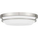 Dunbar 16 inch Brushed Nickel Flush Mount Ceiling Light