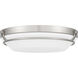 Dunbar 16 inch Brushed Nickel Flush Mount Ceiling Light