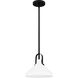 Brink 1 Light 10 inch Matte Black Mini Pendant Ceiling Light