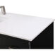 Hayes 60 X 22 X 35 inch Black Vanity Sink Set