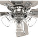Rosner 52 inch Brushed Nickel with Light Gray Oak/Warm Grey Oak Blades Ceiling Fan