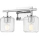 Landon 2 Light 14 inch Chrome Vanity Wall Light