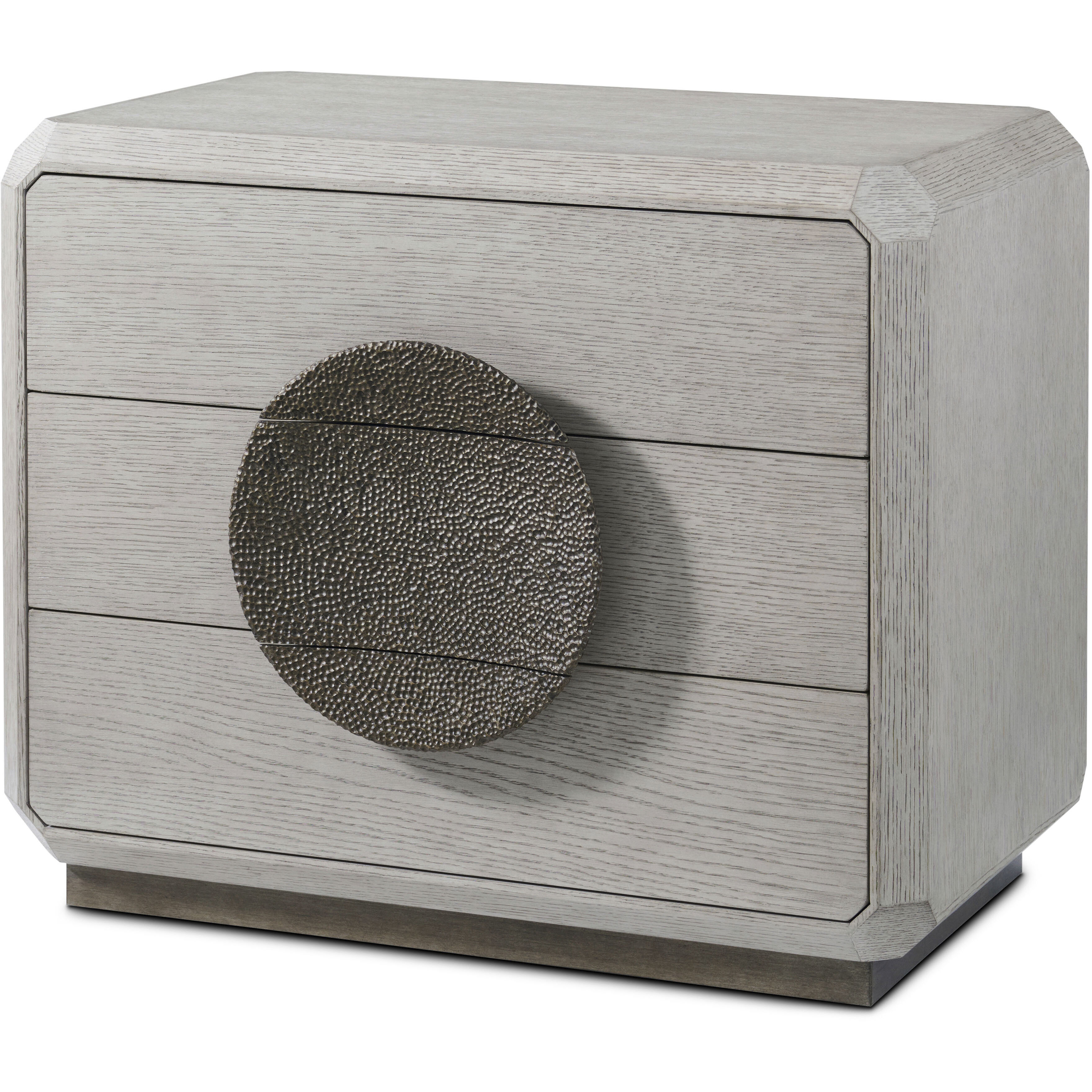 Spencer St. James 32 X 26 inch Argento Nightstand, Wooden