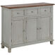 Gray Oak Gray Washed with Natural Oak Cabinet