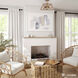 Maud 3 Light 16 inch Painted Gold Semi-Flush Mount Ceiling Light