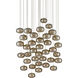 Pepper 36 Light 37.25 inch Silver Multi-Drop Pendant Ceiling Light