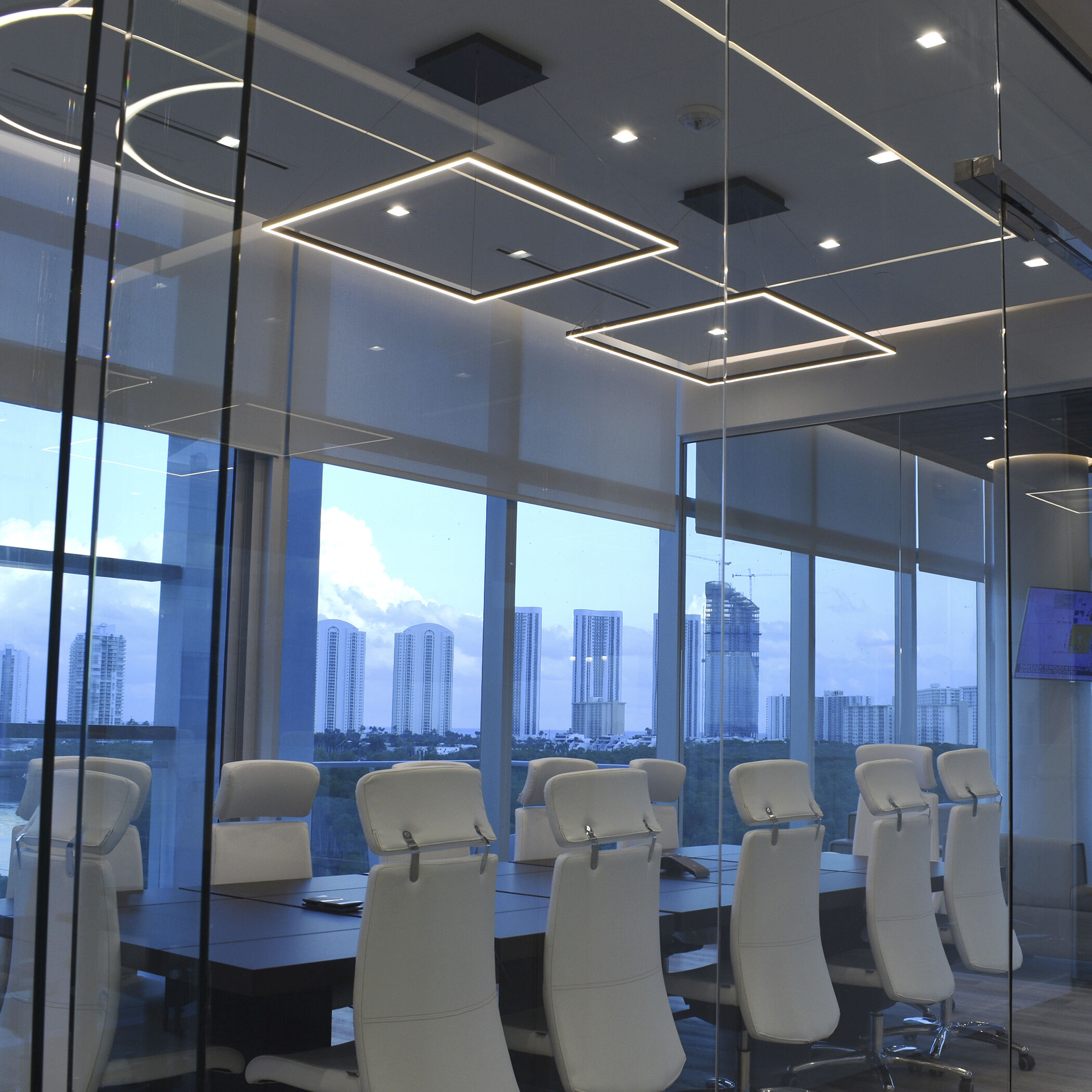 Atria 39.5 inch Black Chandelier Ceiling Light