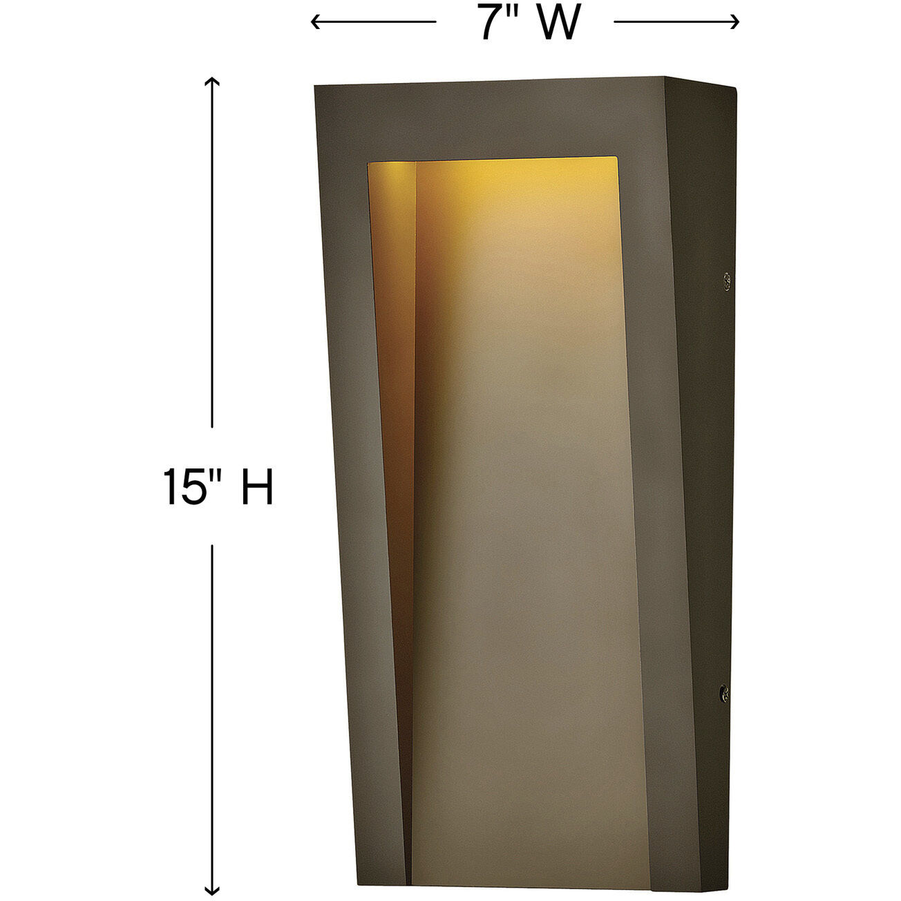 Coastal Elements Taper LED 15 inch Textured Oil Rubbed Bronze Outdoor Wall Mount Lantern