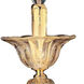 Mendelssohn 3 Light 24 inch Two Tone Gold - 24K Wall Sconce Wall Light in Two-tone Gold/24K, Firenze Mixed
