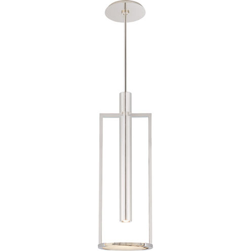 Kelly Wearstler Melange LED 10.25 inch Polished Nickel Floating Disc Pendant Ceiling Light, Medium