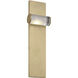 Kelly Wearstler Esfera Wall Sconce Wall Light in LED 90 CRI 2700K, Natural Brass