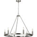 Mirla LED 28 inch Brushed Nickel Chandelier Ceiling Light