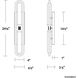Whitt LED 3.25 inch Antique Nickel ADA Wall Sconce Wall Light