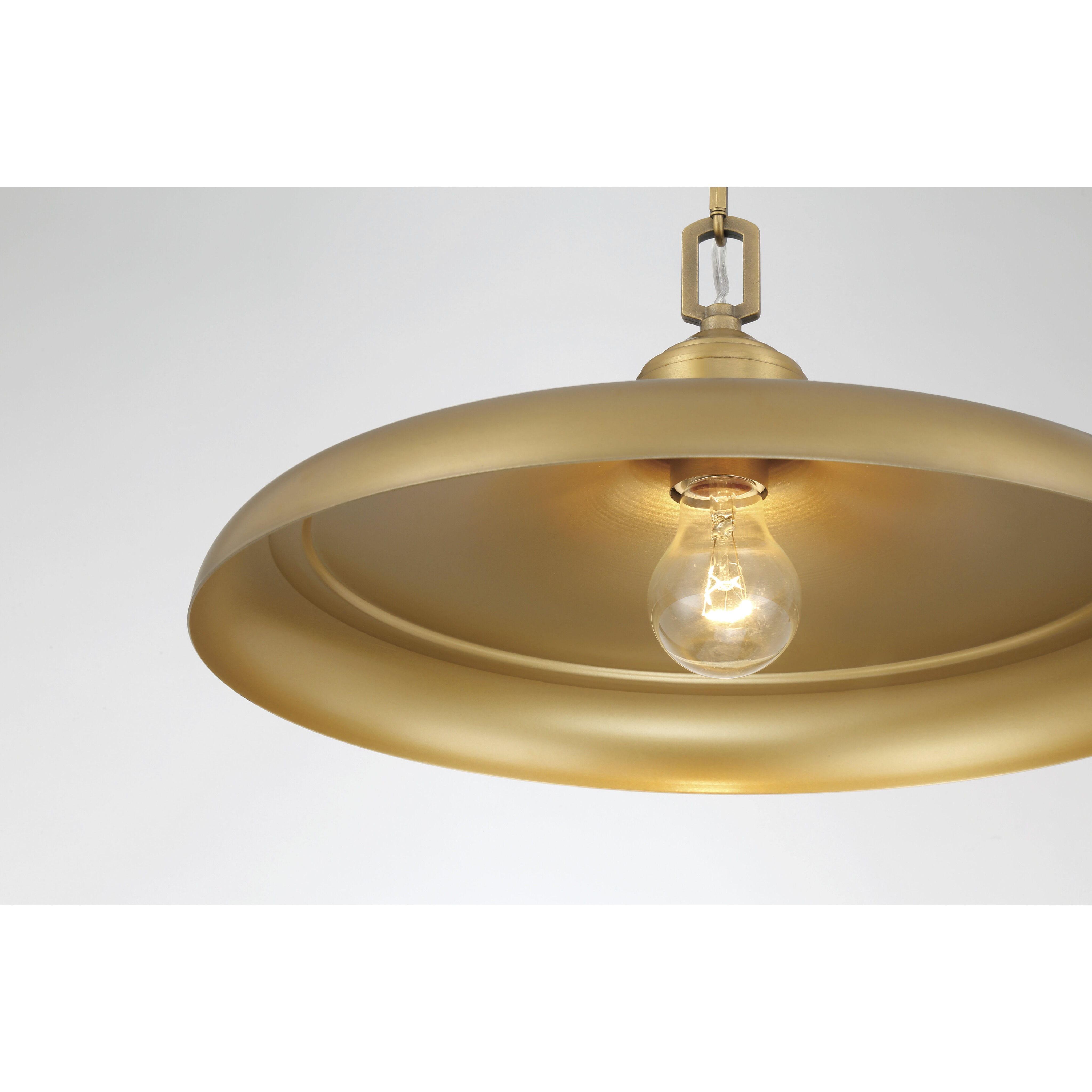 Crowne 1 Light 16 inch Legacy Brass Pendant Ceiling Light