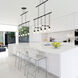 Suspenders LED 36 inch Satin Black Pendant Ceiling Light