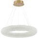 Canada LED 31 inch Brass Chandelier Ceiling Light