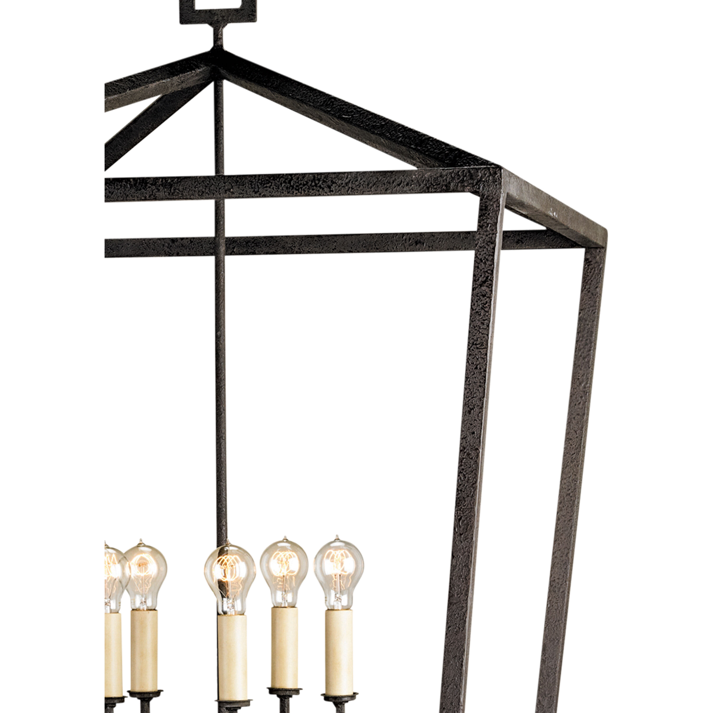 Denison 5 Light 32 inch Molé Black Lantern Pendant Ceiling Light, Grande