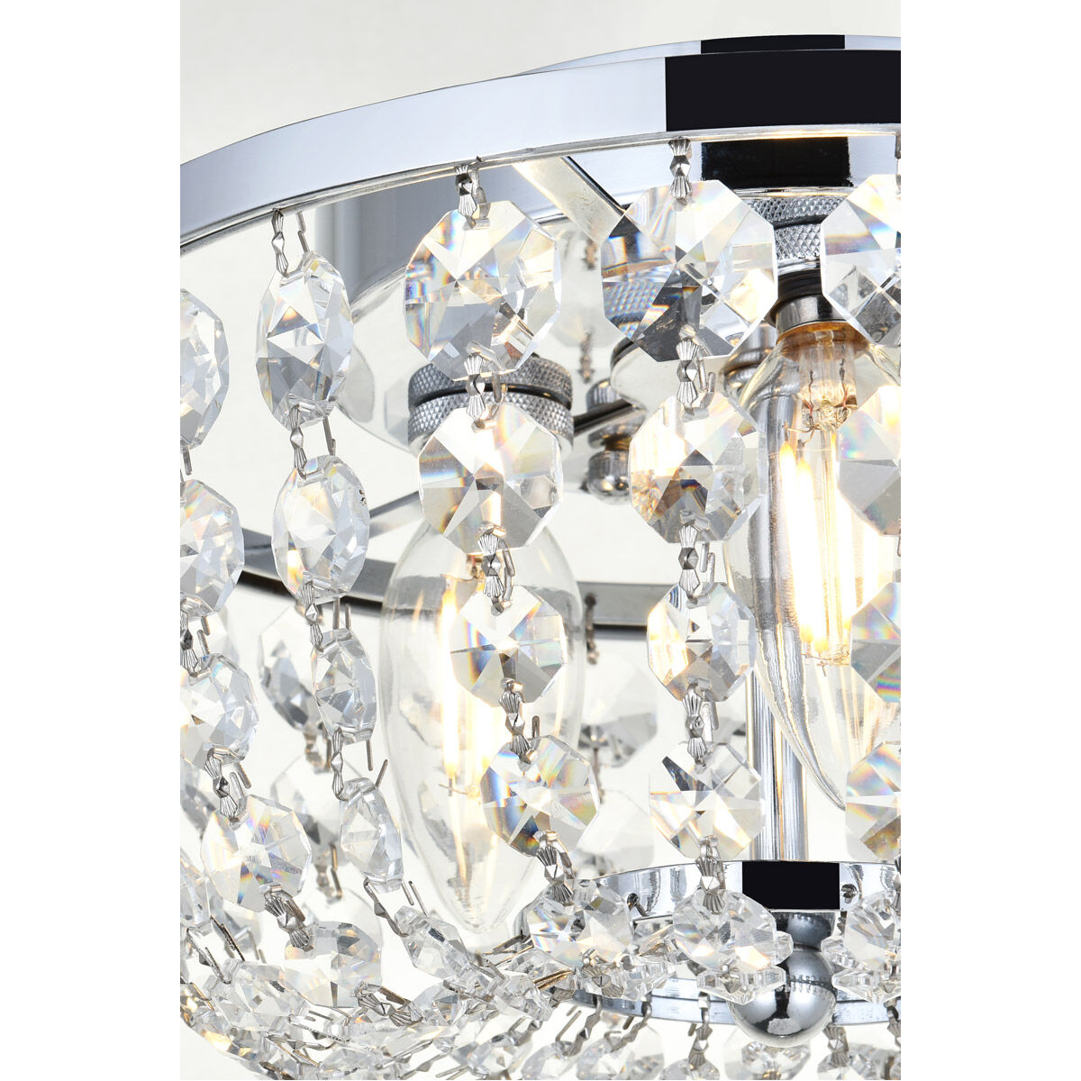 Cora 3 Light 10 inch Chrome Flush Mount Ceiling Light