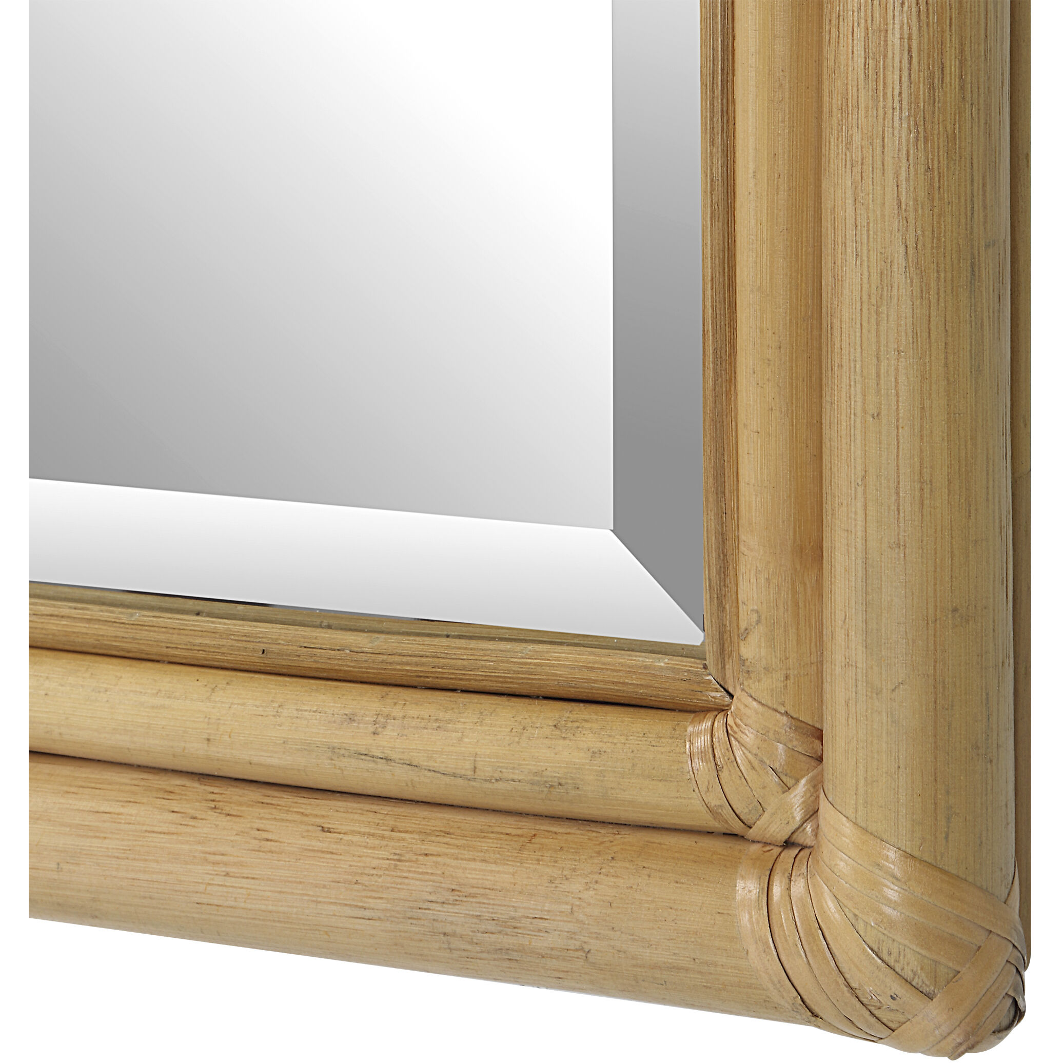 Drift Away 36 X 24 inch Natural Rattan Mirror