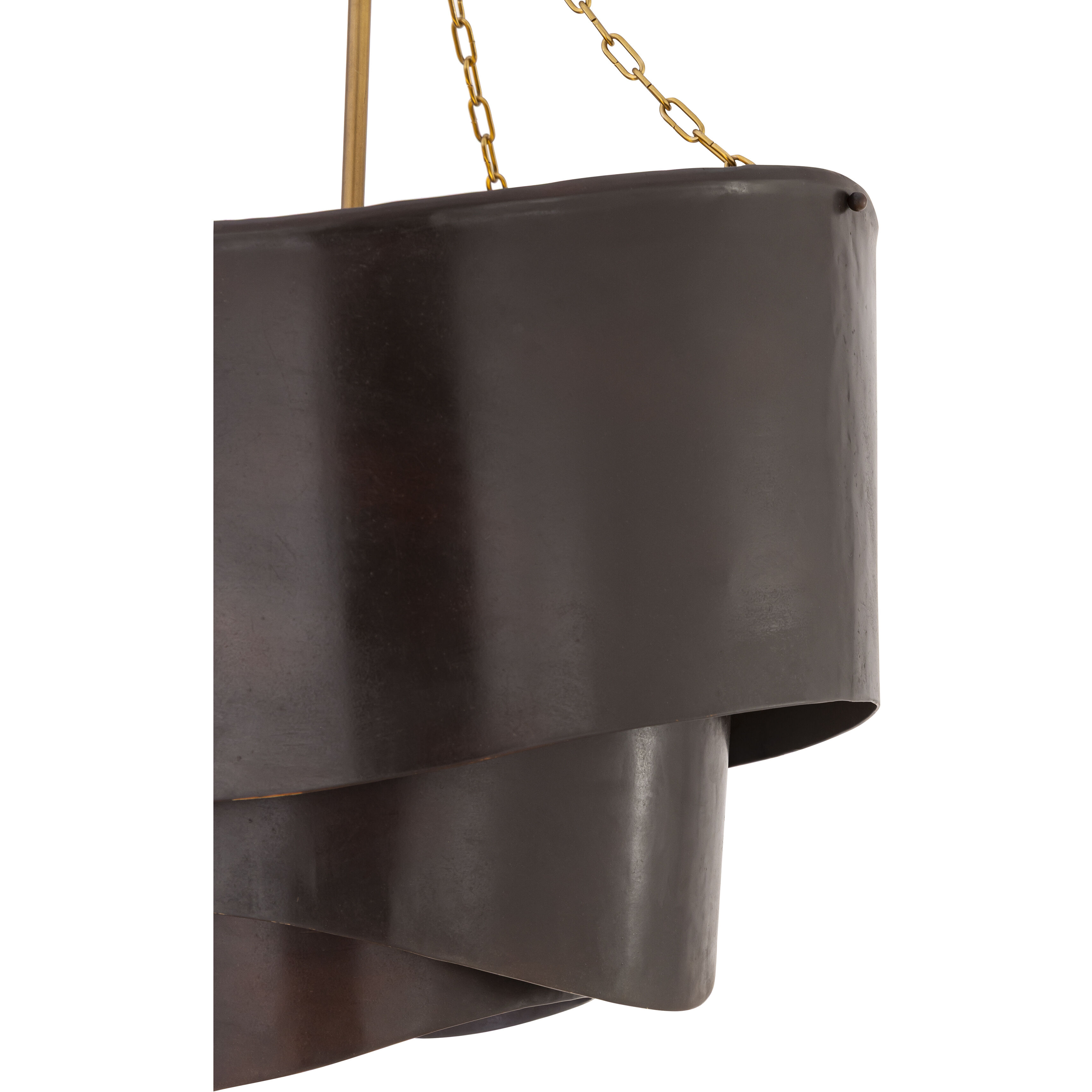 Zyra 3 Light 19 inch Legacy Brass and Dark Bronze Pendant Ceiling Light