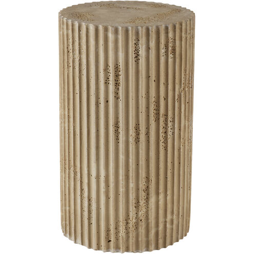 Carmello 14.5 inch Chai Travertine Accent Table