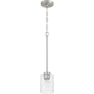 Lyndsey 1 Light 5 inch Brushed Polished Nickel Mini Pendant Ceiling Light