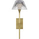 Waterford Blaze Sconce Wall Light in Natural Brass