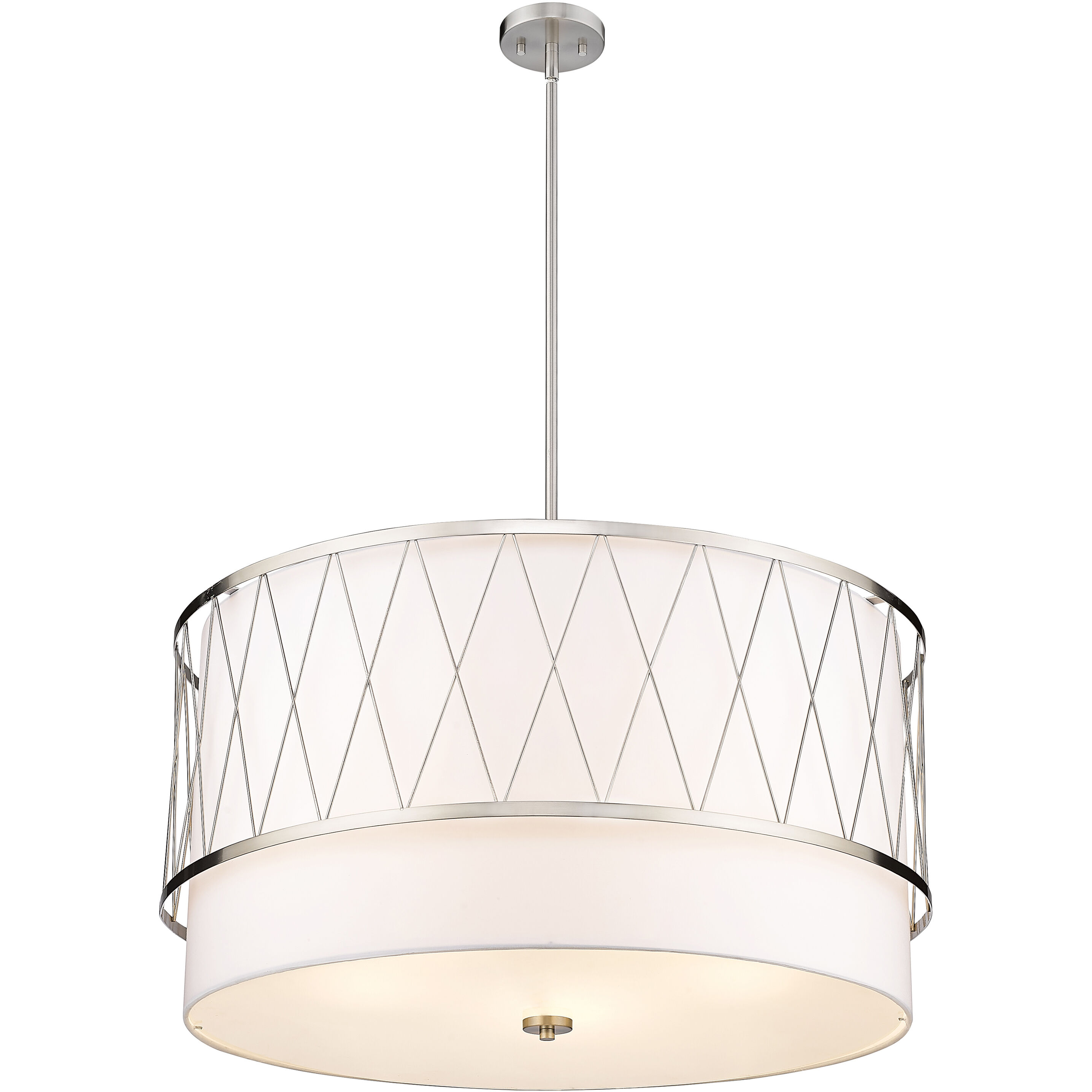 Dalton 5 Light 32 inch Brushed Nickel Pendant Ceiling Light